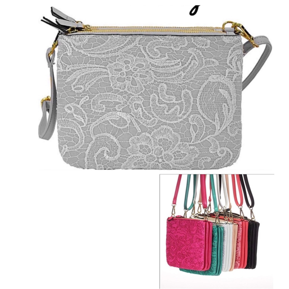 🛍️# 790 MoDA White Lace Crossbody